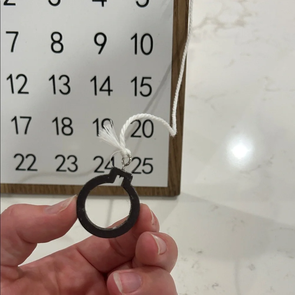Wooden Magnetic Christmas Countdown Calendar